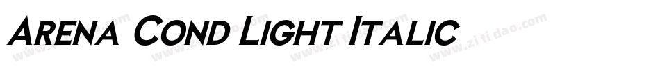 Arena Cond Light Italic字体转换